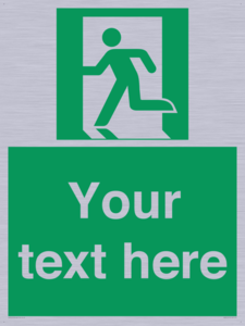 Custom Emergency Exit Left Sign